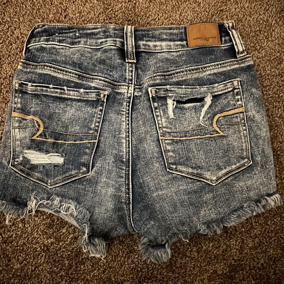 American Eagle High Rise Distressed Shorts - Picture 2 of 2
